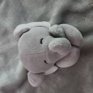 Elephant Baby Blanket Silver Grey